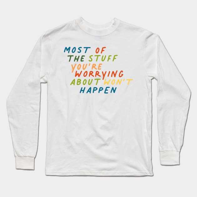 Worrying Long Sleeve T-Shirt by JunkyDotCom
